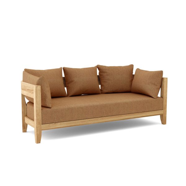 Luxury Madrid Teak Deep Seating Bench 3 Seater - Image 6