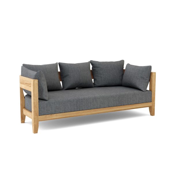 Luxury Madrid Teak Deep Seating Bench 3 Seater - Image 7
