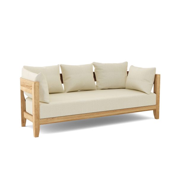 Luxury Madrid Teak Deep Seating Bench 3 Seater - Image 8