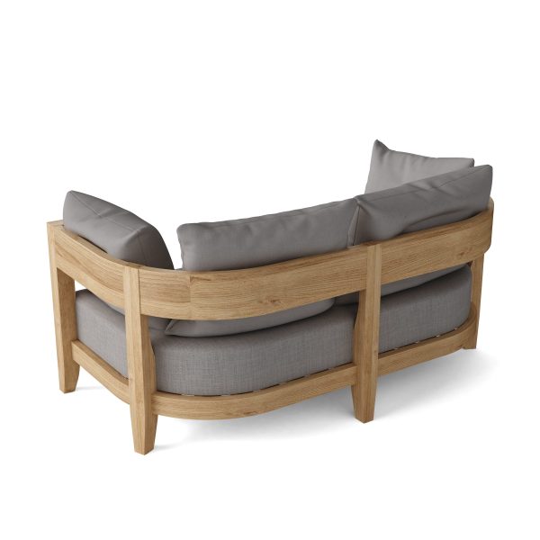 Luxury Madrid Teak Deep Seating Bench 2 Seater - Image 2