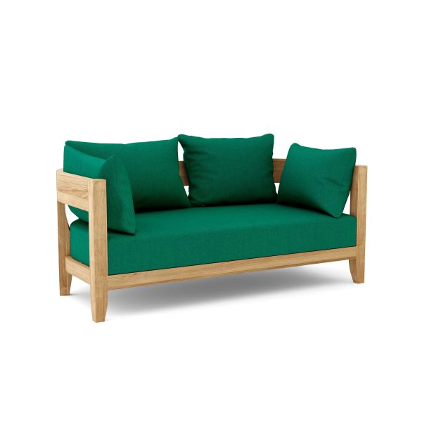 Luxury Madrid Teak Deep Seating Bench 2 Seater - Image 3
