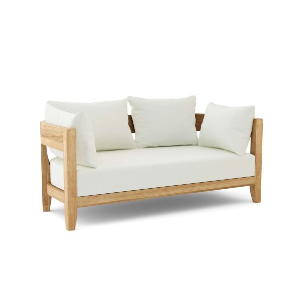 Luxury Madrid Teak Deep Seating Bench 2 Seater - Image 4