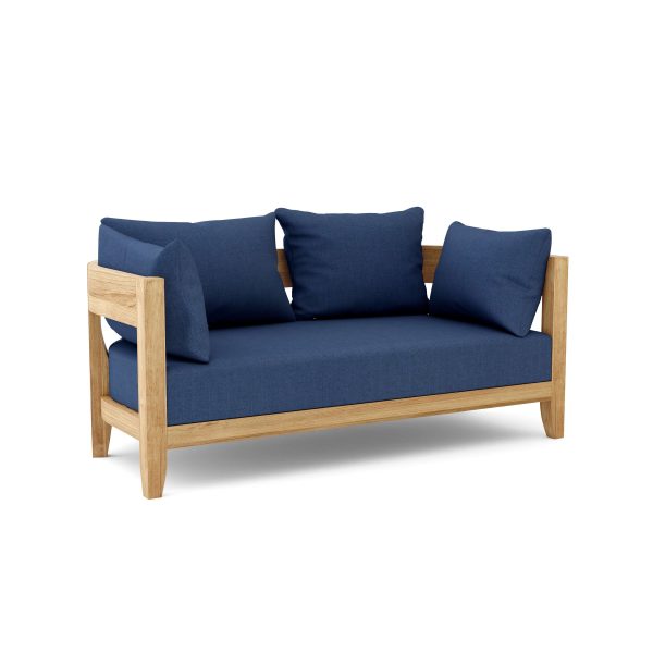 Luxury Madrid Teak Deep Seating Bench 2 Seater - Image 5