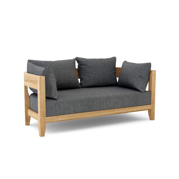Luxury Madrid Teak Deep Seating Bench 2 Seater - Image 7