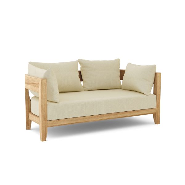Luxury Madrid Teak Deep Seating Bench 2 Seater - Image 8