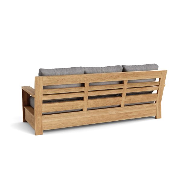Luxury Valencia Teak Deep Seating Bench 3 Seater - Image 2