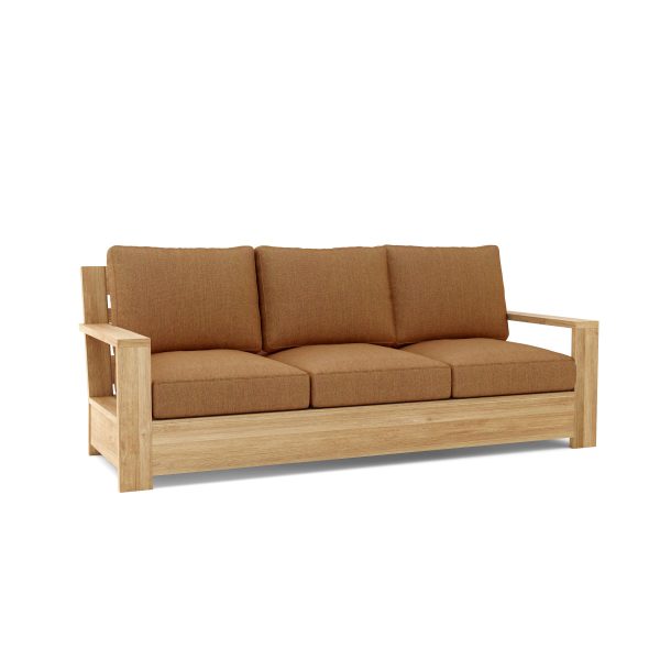 Luxury Valencia Teak Deep Seating Bench 3 Seater - Image 5
