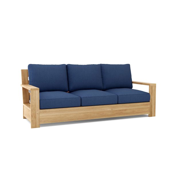 Luxury Valencia Teak Deep Seating Bench 3 Seater - Image 6