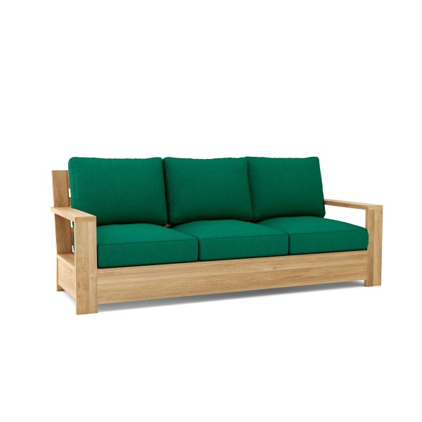 Luxury Valencia Teak Deep Seating Bench 3 Seater - Image 7