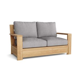 Luxury Valencia Teak Deep Seating Bench 2 Seater