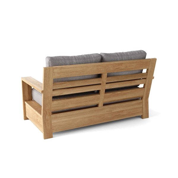 Luxury Valencia Teak Deep Seating Bench 2 Seater - Image 2