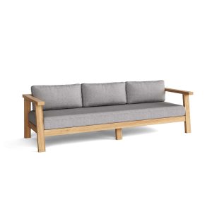 Luxury Pontevedra Teak Deep Seating Bench 3 Seater