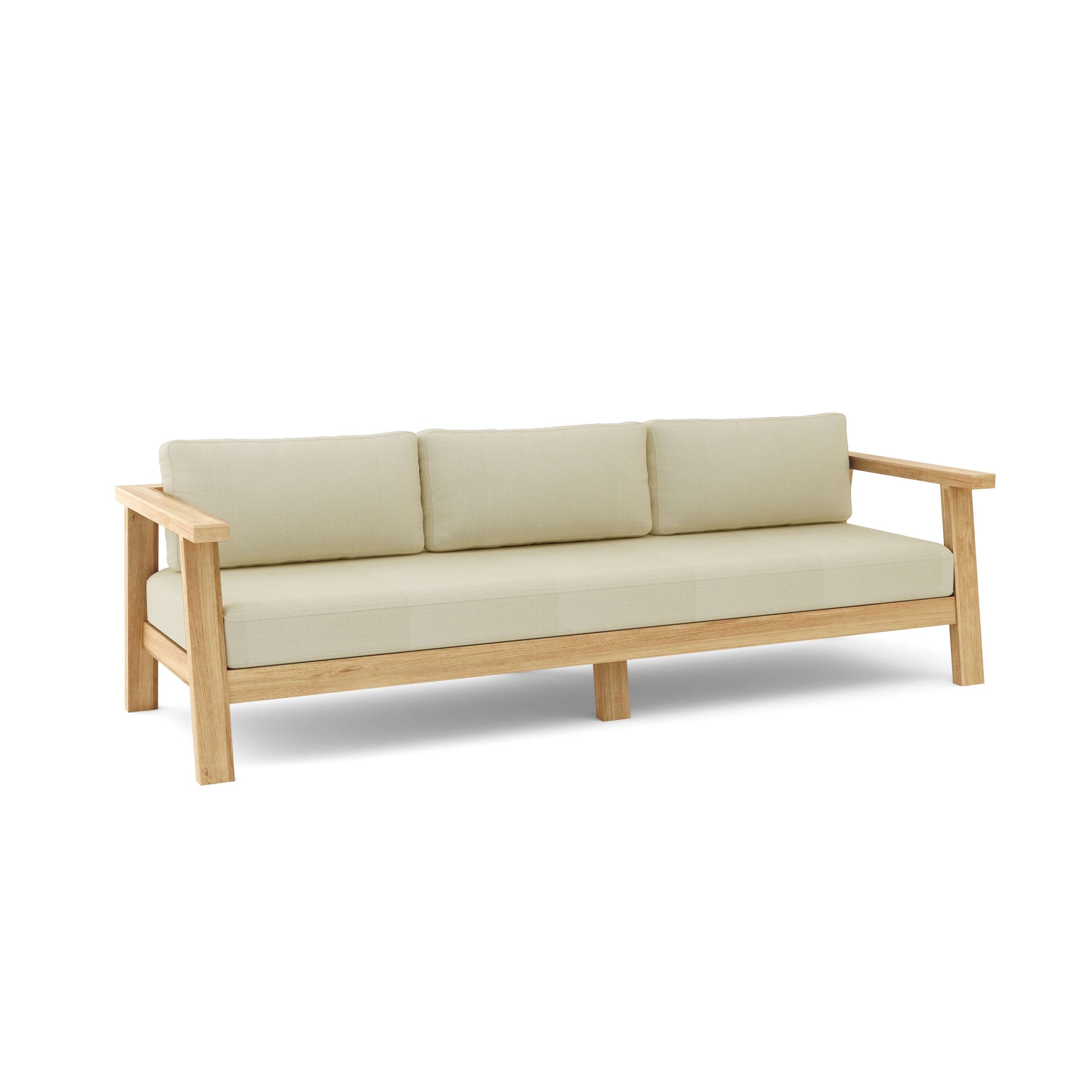 Luxury Pontevedra Teak Deep Seating Bench 3 Seater - Image 3