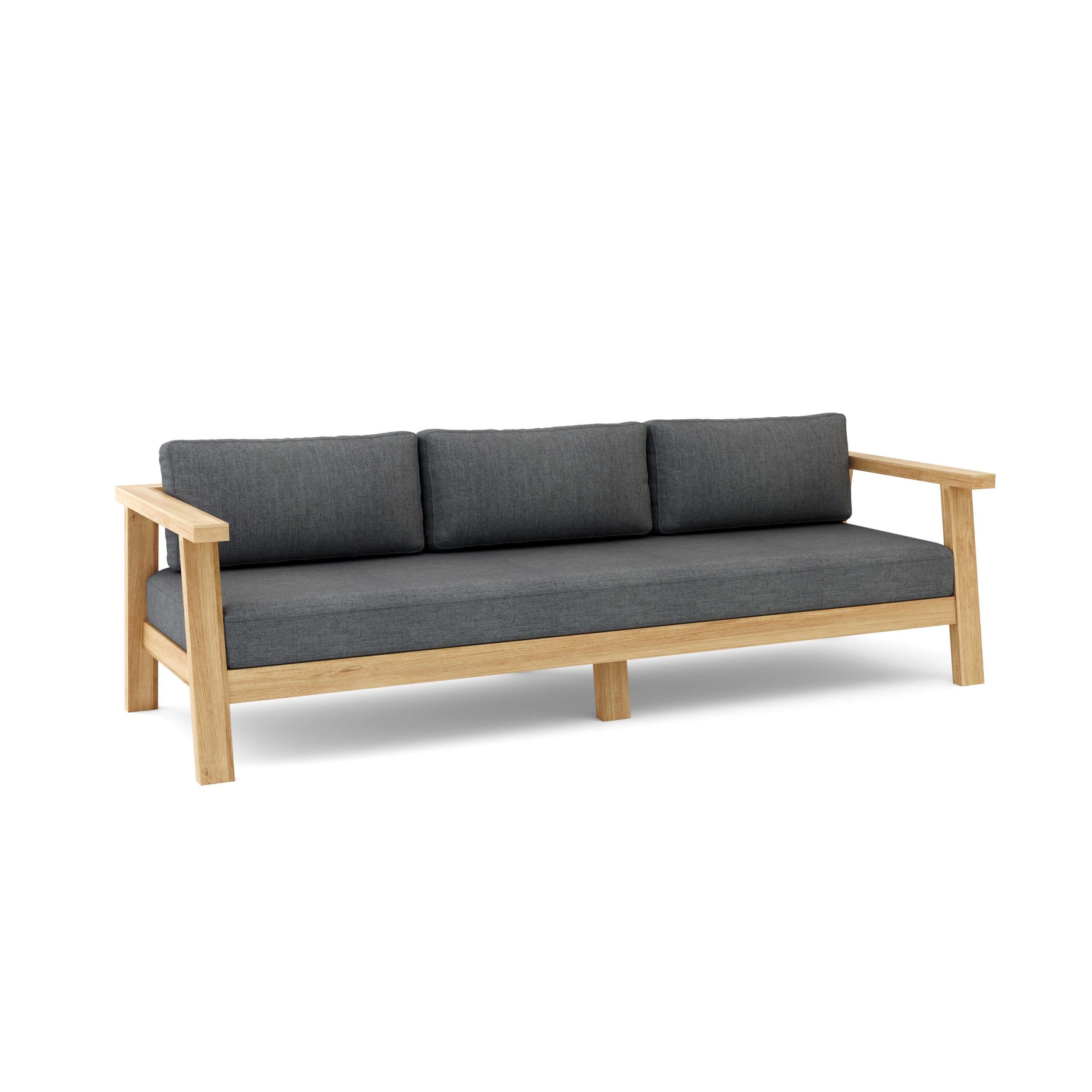 Luxury Pontevedra Teak Deep Seating Bench 3 Seater - Image 5