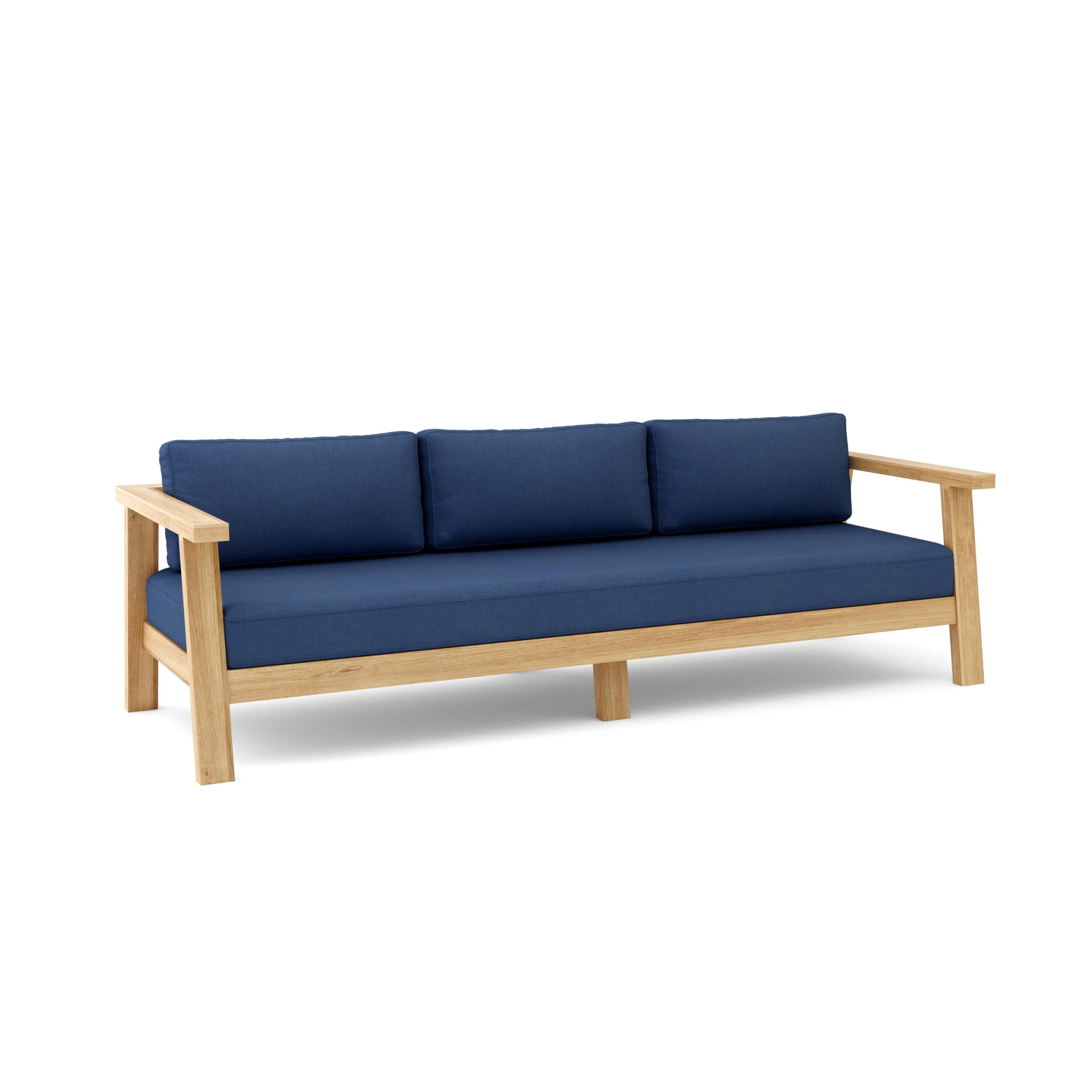 Luxury Pontevedra Teak Deep Seating Bench 3 Seater - Image 6
